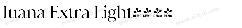 Juana Extra Light字体转换